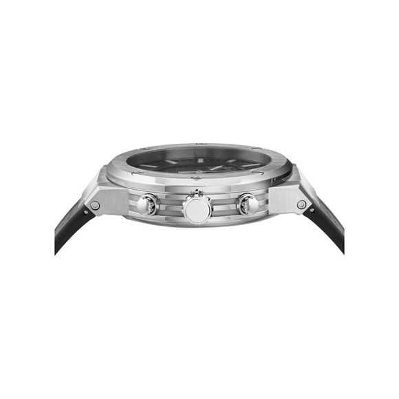 Ferragamo F-80 Chrono Silicone Watch Silver Mens - Picture 2 of 5